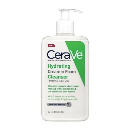 Cerave Hydrating cream to foam cleanser
