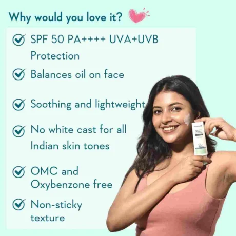 oil-free sunscreen, niacinamide, fluid sunscreen, SPF50, PA++++, oily skin care, sunblock, skincare Bangladesh, daily sunscreen