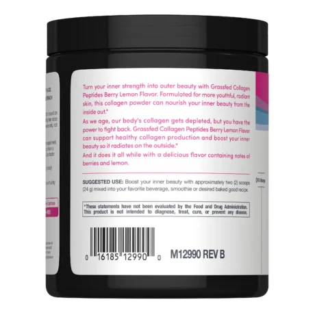 Grassfed Collagen Peptides Berry Lemon Flavor, 6.7 1