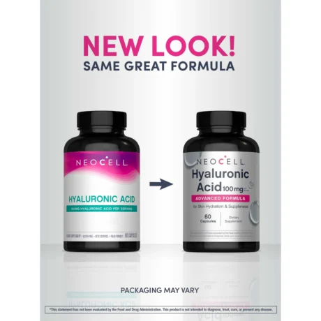 Hyaluronic Acid 100 mg, 60 Vegan Capsules2