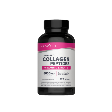 Grassfed Collagen Peptides + C & Biotin, 270 Caplets