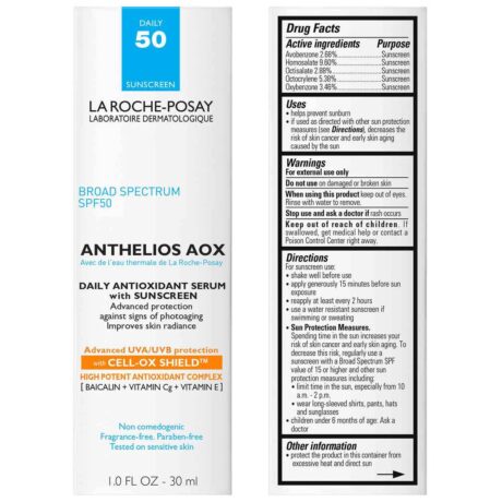 Anthelios AOX Antioxidant Serum with SPF 50d