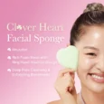 Clover Heart Facial Sponge1
