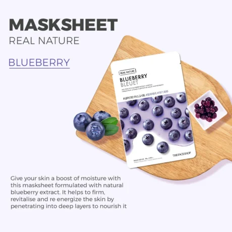 Real Nature Face Mask Blueberry1