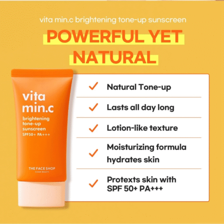 THE FACE SHOP Vitamin Brightening Tone-Up Sunscreen1