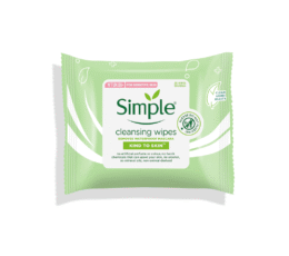Simple Kind to Skin Biodegradable Facial Cleansing Wipes 25 Pieces