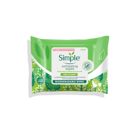 Kind to Skin Biodegradable Exfoliating Facial Wipes, exfoliating wipes, eco-friendly face wipes, kind to skin wipes, biodegradable facial wipes, facial exfoliator wipes
