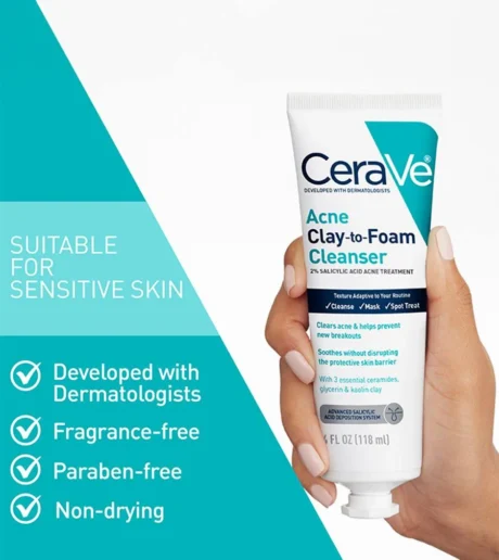 Acne Clay To Foam Cleansers