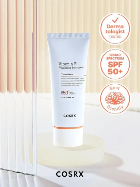 COSRX Vitamin E Vitalizing Sunscreen SPF 50+s
