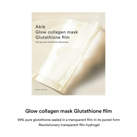 Glow collagen mask Glutathiosome filmss