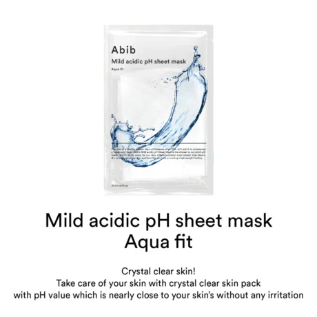 Mild Acidic pH Sheet Mask Aqua Fits