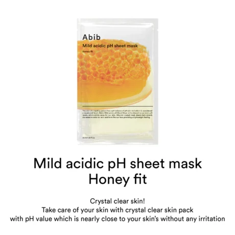Mild Acidic pH Sheet Mask Honey Fits