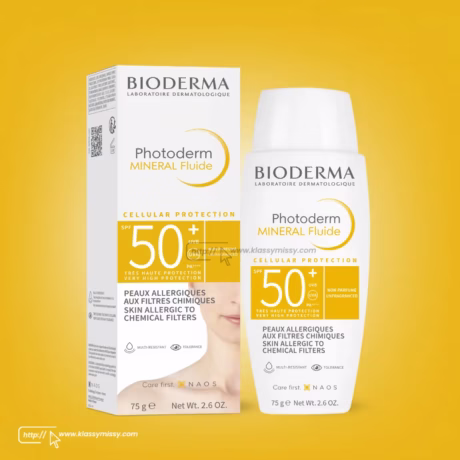 Photoderm Mineral Fluide SPF 50+ Ultra-Light Mineral Sunscreen For Allergic Skin 75g