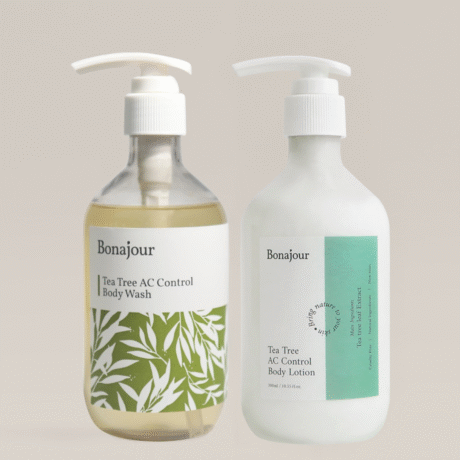 Tea Tree AC Control Body Wash, Lotion Set