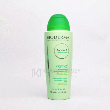 Nodé A Shampooing 400ml, Bioderma Shampoo, Sensitive Scalp Shampoo, Gentle Hair Cleanser, Sulfate-Free Shampoo, Scalp Care, Daily Hair Care