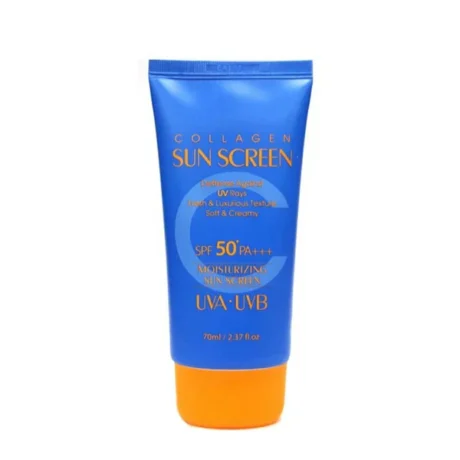 3W CLINIC COLLAGEN SUNBLOCK SPF50 PA+++ হলো একটি বিশেষজ্ঞ তৈরি সানব্লক যা সূর্যের ক্ষতিকর UVA ও UVB রশ্মি থেকে ত্বককে সুরক্ষিত রাখে। 3W CLINIC COLLAGEN SUNBLOCK SPF50 PA+++ ব্যবহারের প্রথম ১০০ শব্দের মধ্যে লক্ষ্য করা যায় যে এটি ত্বককে গভীরভাবে পুষ্টি দেয় এবং হাইড্রেট করে। কোলাজেন উপাদান ত্বকের লচিলাতা বজায় রাখে এবং সূক্ষ্ম রেখা ও বার্ধক্য প্রক্রিয়া ধীর করে। ডার্মাটোলজিস্টরা এই প্রোডাক্টটিকে সব ধরনের ত্বকের জন্য নিরাপদ বলেছেন। এটি হালকা টেক্সচারযুক্ত, দ্রুত শোষিত হয় এবং চর্মকে প্রাকৃতিক উজ্জ্বলতা প্রদান করে। নিয়মিত ব্যবহারে ত্বকের টোন সমান হয় এবং সূর্যের ক্ষতি, দাগ বা হাইপারপিগমেন্টেশন কমে। 3W CLINIC COLLAGEN SUNBLOCK SPF50 PA+++ প্রতিদিন ব্যবহারের জন্য উপযুক্ত এবং মেকআপের আগে বেস হিসেবে ব্যবহার করা যায়। এটি ত্বকের জন্য নিরপেক্ষ, তাই সংবেদনশীল ত্বকেও ব্যবহার করা যায়। এই সানব্লক শুধু UV সুরক্ষা নয়, ত্বকের হাইড্রেশন ও পুষ্টি নিশ্চিত করে, ফলে ত্বক দীর্ঘ সময় ধরে স্বাস্থ্যবান ও উজ্জ্বল থাকে। ব্যবহার ও উপকারিতা: সূর্যের UVA ও UVB রশ্মি থেকে ত্বককে সুরক্ষিত রাখে ত্বককে পুষ্টি ও হাইড্রেশন দেয় সূক্ষ্ম রেখা ও বার্ধক্য রোধে কার্যকর নিয়মিত ব্যবহারে ত্বক উজ্জ্বল, স্বাস্থ্যবান ও মসৃণ থাকে আপনি চাইলে আরও সানপ্রটেকশন বা ত্বক যত্নের জন্য 3W Clinic Collagen Day Cream বা Sun Protection Tips Blog দেখতে পারেন। Usage Instructions পরিষ্কার ত্বকে পর্যাপ্ত পরিমাণ 3W CLINIC COLLAGEN SUNBLOCK SPF50 PA+++ নিন এবং মুখ ও ঘাড়ে সমানভাবে ম্যাসাজ করুন। সূর্যের মধ্যে অবস্থানের আগে ২০–৩০ মিনিট আগে ব্যবহার করুন। প্রয়োজন অনুযায়ী দিনে পুনরায় প্রয়োগ করুন। Caution চোখের সংস্পর্শ এড়িয়ে চলুন। শিশুদের নাগালের বাইরে রাখুন। ত্বকে কোনো অস্বাভাবিক প্রতিক্রিয়া দেখা দিলে ব্যবহার বন্ধ করুন এবং ডার্মাটোলজিস্টের সাথে পরামর্শ করুন। Why Choose This Product? 3W CLINIC COLLAGEN SUNBLOCK SPF50 PA+++ কোলাজেন সমৃদ্ধ, ডার্মাটোলজিস্ট পরীক্ষিত এবং সব ধরনের ত্বকের জন্য নিরাপদ। এটি সূর্যের UVA ও UVB রশ্মি থেকে ত্বককে সুরক্ষিত রাখে, হাইড্রেশন বজায় রাখে এবং সূক্ষ্ম রেখা কমাতে সাহায্য করে। নিয়মিত ব্যবহারে ত্বক উজ্জ্বল, স্বাস্থ্যবান এবং ঝলমলে হয়। FAQ Q1: কি ধরনের ত্বকের জন্য 3W CLINIC COLLAGEN SUNBLOCK SPF50 PA+++ উপযোগী? A1: এটি সব ধরনের ত্বকের জন্য নিরাপদ এবং কার্যকর। Q2: কতক্ষণ আগে ব্যবহার করতে হবে? A2: সূর্যের মধ্যে অবস্থানের ২০–৩০ মিনিট আগে ব্যবহার করুন। Q3: কি কারণে এটি আলাদা? A3: কোলাজেন সমৃদ্ধ ফর্মুলা, উচ্চ SPF50 PA+++ সুরক্ষা এবং হালকা টেক্সচার। Q4: কি ধরনের উপাদান আছে এতে? A4: কোলাজেন, UV ফিল্টার এবং হাইড্রেটিং উপাদান।