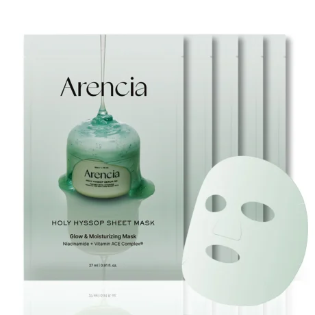 ARENCIA Holy Hyssop Sheet Mask, 5 Packs