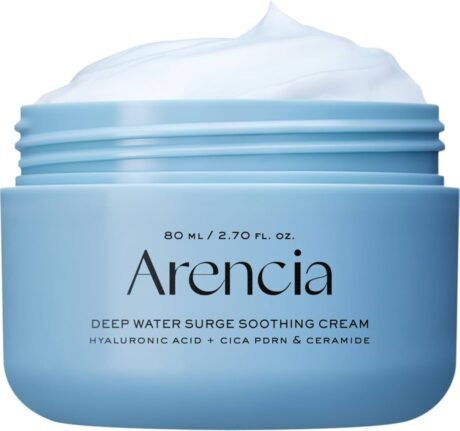 Arencia Deep Water Surge Soothing Cream, Hyaluronic Acid + Cica PDRN & Ceramide, 2.70 fl oz