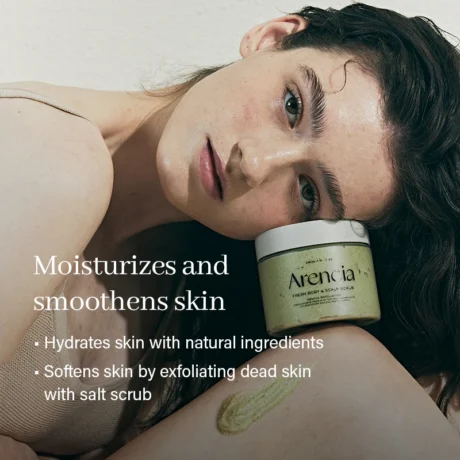 Arencia Fresh Cloud Sea Salt Body & Scalp Scrub (Pink)ss