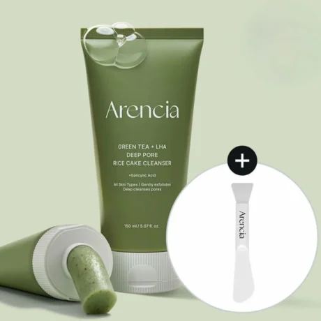 Arencia Green Tea + LHA Deep Pore Rice Cake Cleansers