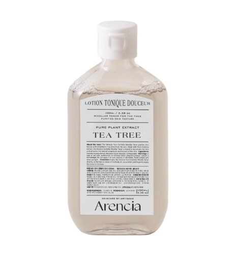 Arencia Tea Tree Hydrating Toner for Face, 3.38 oz, Purifies Skin Textures