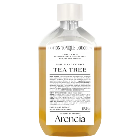 Arencia Tea Tree Hydrating Toner for Face, 3.38 oz, Purifies Skin Texturess