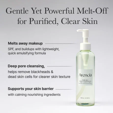 Pore Melt Mochi Makeup-Removing Cleansing Oil, Non-Comedogenic, Acne-Safe, Rice Amino Acids HD, Vitamin Esss
