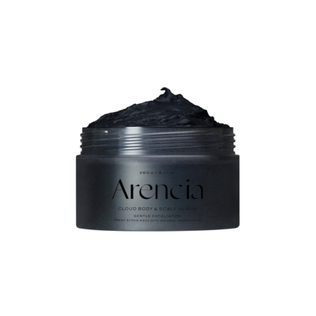 Arencia Fresh Cloud Sea Salt Body & Scalp Scrub (Black)