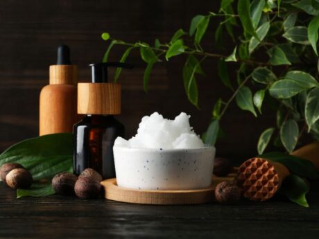 Dry skin vs moisturized skin comparison